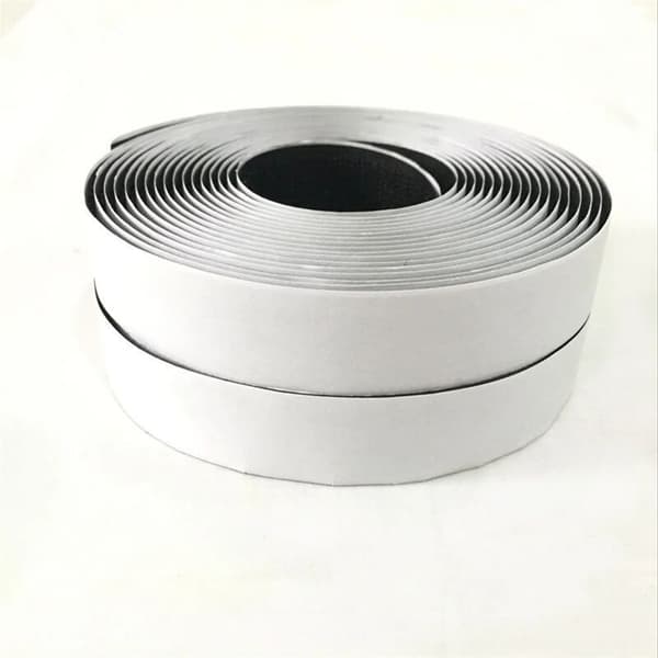 2M×20mm bred självhäftande kardborreband fästtejp solid svart