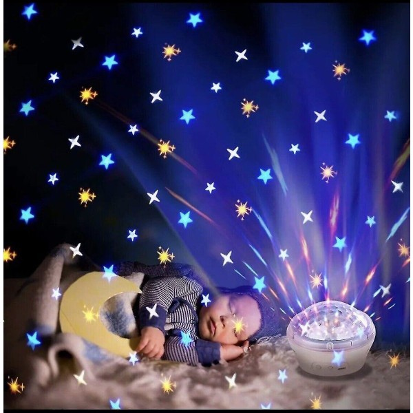 Led Star -yövaloprojektori Baby Kids Sleep Starry Night Lamp huoneen sisustus