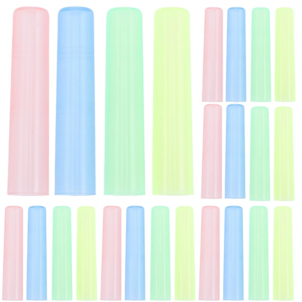 100 stykker plastik blyant hætte blyant spids beskyttende dæksel blyant spids beskyttende dæksel (4,5 X 1 cm, tilfældig farve)