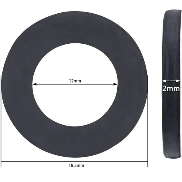 20-pack duschslangsgummitätningar 18,5 x 2 mm