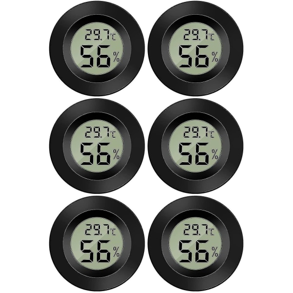 Mini digital LCD-termometer hygrometer temperatur fuktighet -50~70 10%~99% Rh bärbar termometer