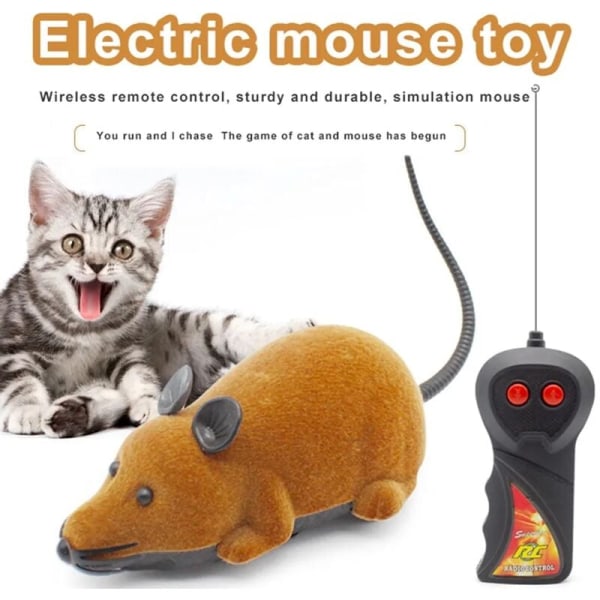 Elektroninen hiirilelu kaukosäätimellä kissoille ja koirille