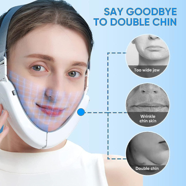 Double Chin Reducer Machine, Ems Face Lifting Machine, Electric V-face Shaping Beauty Belte, Oppstrammende ansiktsmassasje OZv