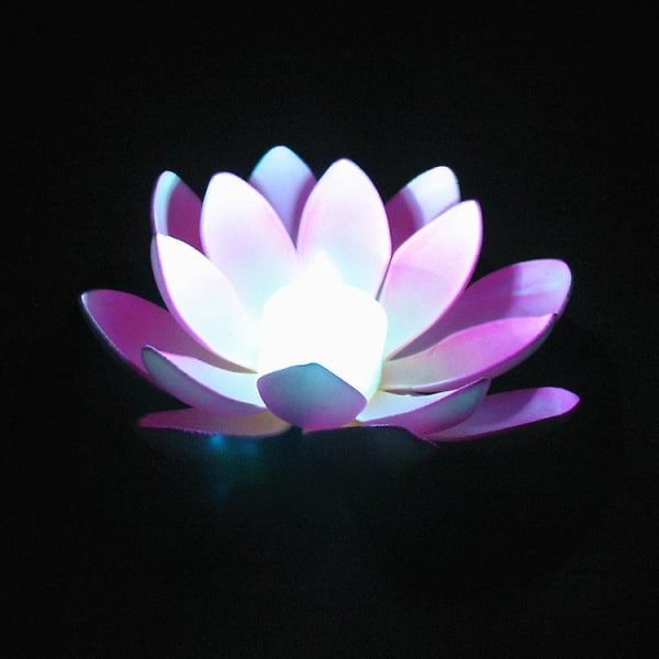 Flydende lanterne Led Lotus Lotus Lampe, Velsignelse og Ønskelampe, Eva Materiale, Amfibie Type