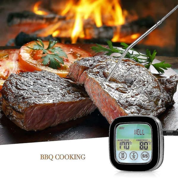 Trådlös grilltermometer för grillning, digital kötttermometer med dubbla sonder