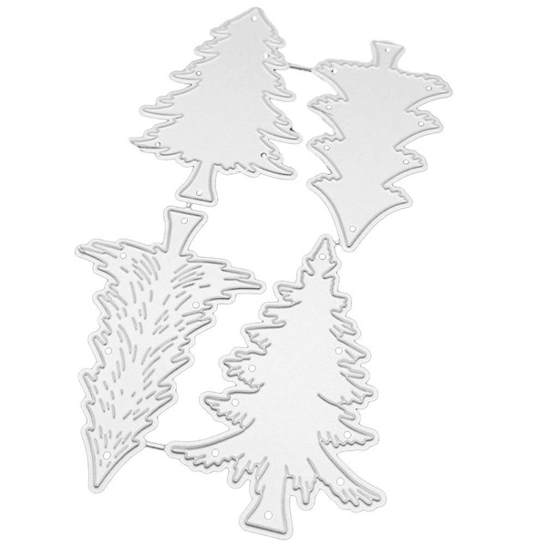 Metallskärande form hälsningskort skärform korttillverkning skärform DIY-tillbehör (11,90X7,10X0,20CM, silver)