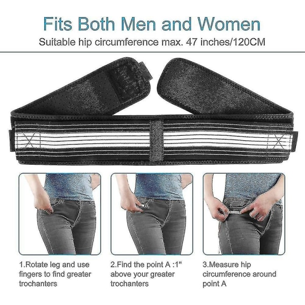 Dainely belte, pustende støttebelte for nedre rygg for kvinner og menn, bekken, korsrygg - Anti-skli Justerbar_cc