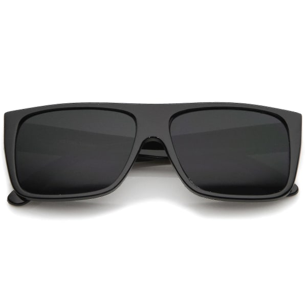 Retro Flat Top Leveät Sanka Eazy E Style Suorakulmaiset Aurinkolasit 57mm（Kilpikonnansavu）