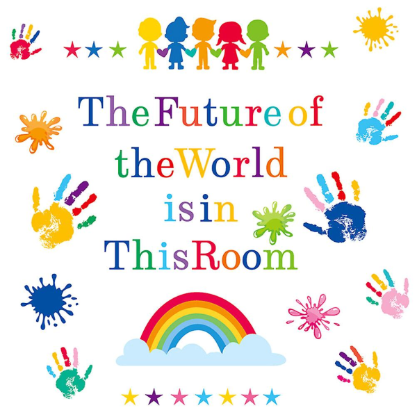 7 lastenhuoneen seinätarraa sarjakuva seinätarrat inspiroivat seinätarrat (32X26CM, väri)