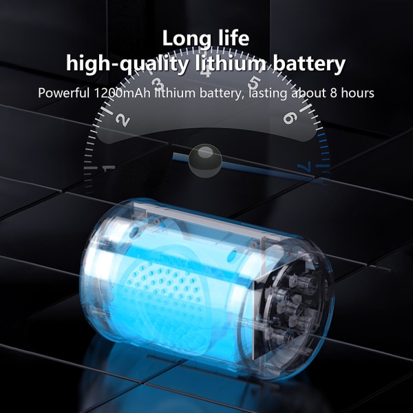 Ny intelligent röst Bluetooth-ljud bärbar subwoofer trådlös Bluetooth-högtalare-S Internet Hifi Stereo stöder-kort utökat lagringsutrymme (blå)