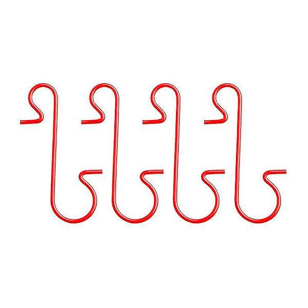 100 st röda S-formade hängande krokar S-krok Multi Purpose Hook