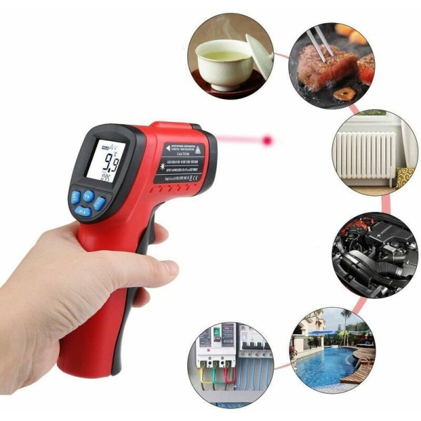 Beröringsfri laser-infraröd termometer (-50掳C till 550掳C)