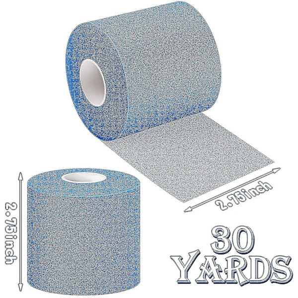 3 stk Athletic Pre Wrap Tape For Sports Mimenor（Blå）