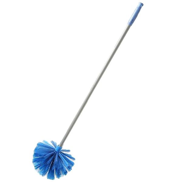 Takdammsugare Retractable Spider Web Cleaning Duster Lång Duster med Förlängningsstång (Blå)