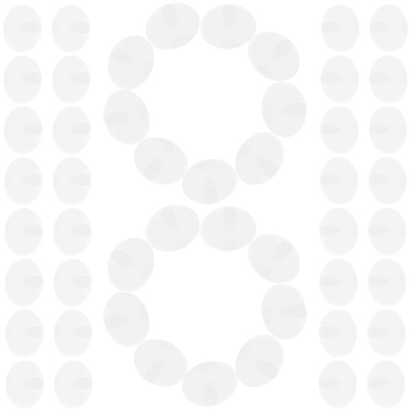 50 kappaleen sarja DIY-nukke nivelet Nukkelelu tarvikkeet Nukke luuranko nivelet Muovi nukke nivelet tarvikkeet Valkoinen Koko 25mm (Koko 3, Valkoinen)