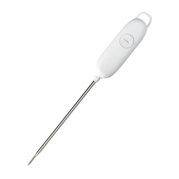 FlkwoH Digital Termometer för Mat, Fällbar Snabbavläsning BBQ Termometer för Kött (Vit)