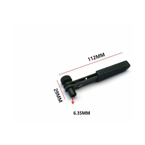 Mini spärr 1/4 tum snäppring skaft skruvmejsel (svart) spärrnyckel för garage handverktyg 1/4 mini spärrnyckel