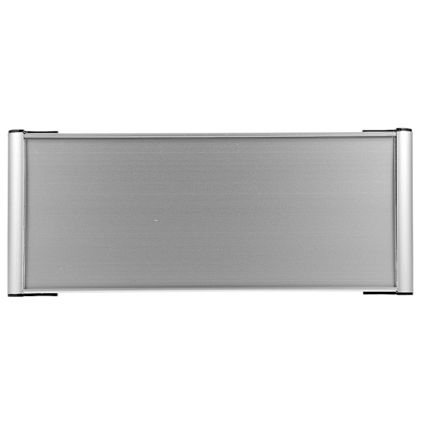 Tom plade dørplade afdeling kontordørplade aluminium dørplade (28.00X12.00X1.50CM, sølv)