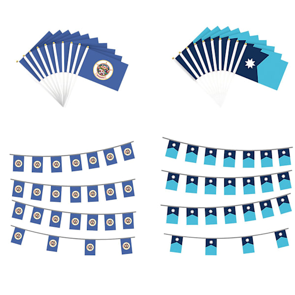 Ny 10/25PCS Minnesota State Flag Hand-waving Flag för inomhus- och utomhusdekor