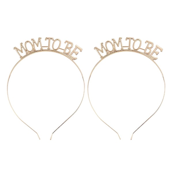 Mors blivande tiara babyshower-present babyshower tiara mors dag fest diadem (16,8 x 11,2, guld)
