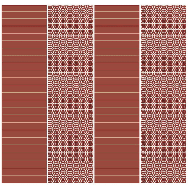 48 stykker fyrstikkpinner, fyrstikkpinner, fyrstikkklistremerker (5.5X1.7X0.1CM, mørkerød)