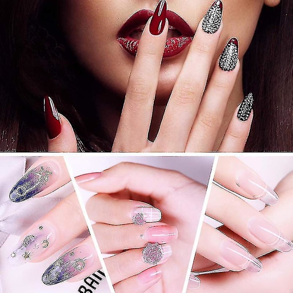 40ml Akryl Neglefarver Pensel Negle Kunst Starter Gaveæske Manicure Værktøjer