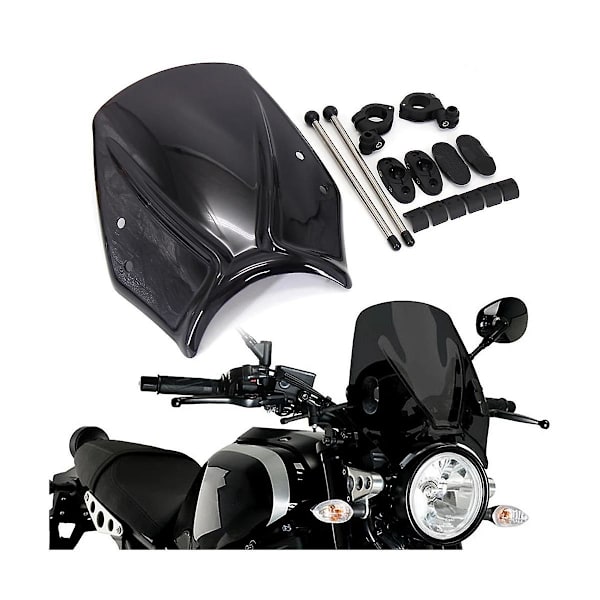 Motorcykel Vindruta Vindruta Deflektor Med Fäste För Xsr 900 Xsr900 Xsr700 Xsr700 2016-(svart