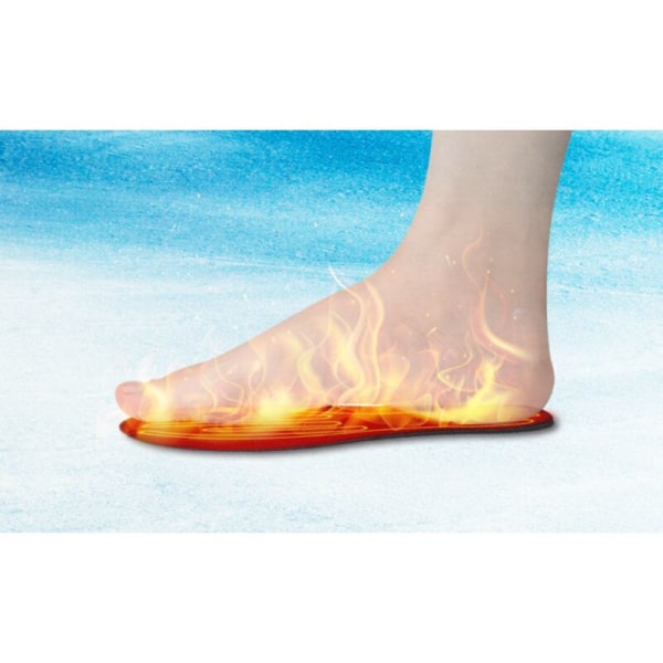SemHeated USB, SemThermique, USB-uppvärmda innersulor Storlek Klipp innersulor Vinterfiske/Vandring/Camping innersulor (35-38)