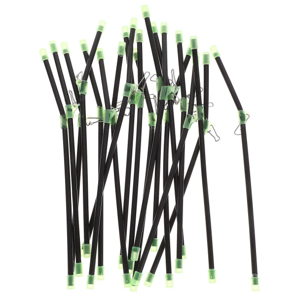 20-pack fiskeorganisationsverktyg Fiskeorganisationsdelare Fiskebeteanslutningsadapter Fiskskaladapter (20,00X1,30X0,80CM, Svart)