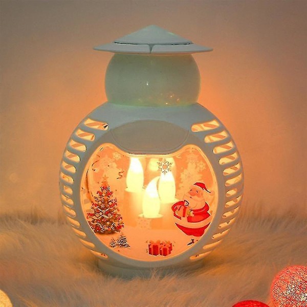Christmas Snow Globe Lanterne, usb plug-in & batteridrevet spindevand glitters oplyst projekt