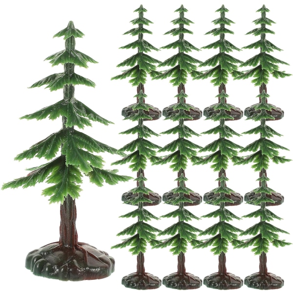 20-pakkaus miniatyyri joulukuusen koristeita joulukuusen miniatyyrifiguuri joulukuusen hiekkalaatikon koriste (6,6X3,2X3,2CM, kuten kuvassa näkyy)