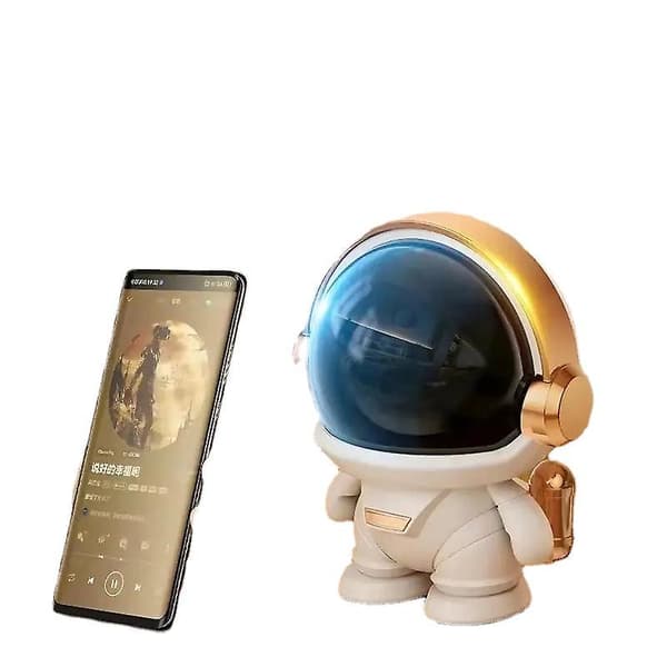 Mini bärbar astronaut bluetooth-högtalare för skrivbord