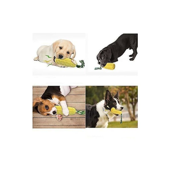 Pipig leksak hund tugg leksaker (majs, gul)