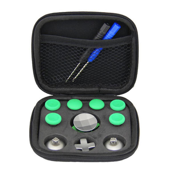 Analog Joystick Ersättningsknappar för Controller Cover Gamepad Full Caps (Grön)