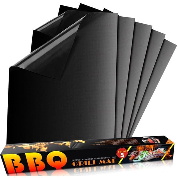 Grillmattor, Non-Stick BBQ-ark, 5-pack