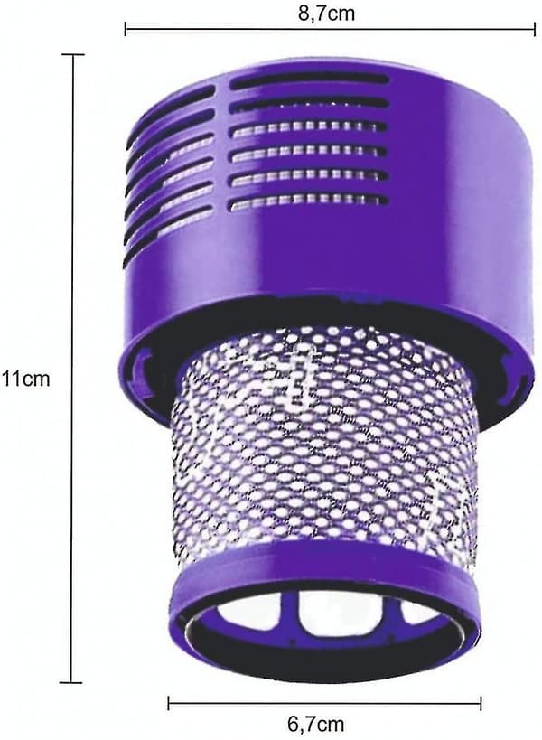 2-pack filter till Dyson V10 dammsugare - Tvättbar - Ersättningsfilter