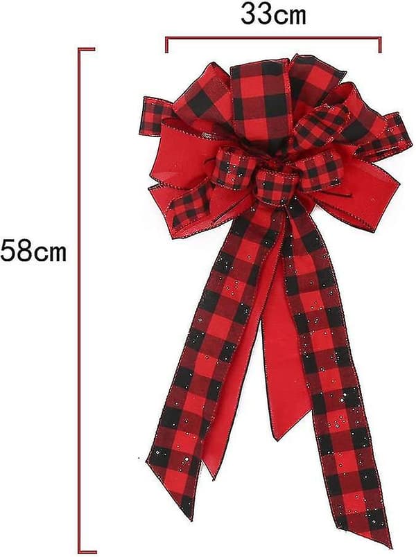 Julgransdekoration Röd Streamer Mesh Streamer För Julgransprydnader