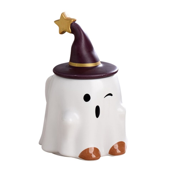 Spøgelseskop Kaffe Julekrus 3D Halloween Krus Spøgelseskop Temafest Gæstegave Keramiske Kopper Gave til Chil Kvinder Mænd