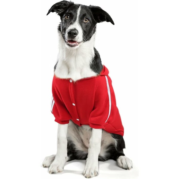Afslappet hundetøj med hætte til kæledyr Blødt og behageligt vintertøj til mellemstore og store hunde Sort 5XL