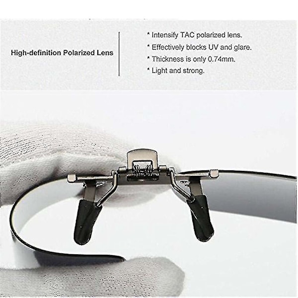 3 stk. Polariseret Clip-on UV-beskyttelse Solbriller