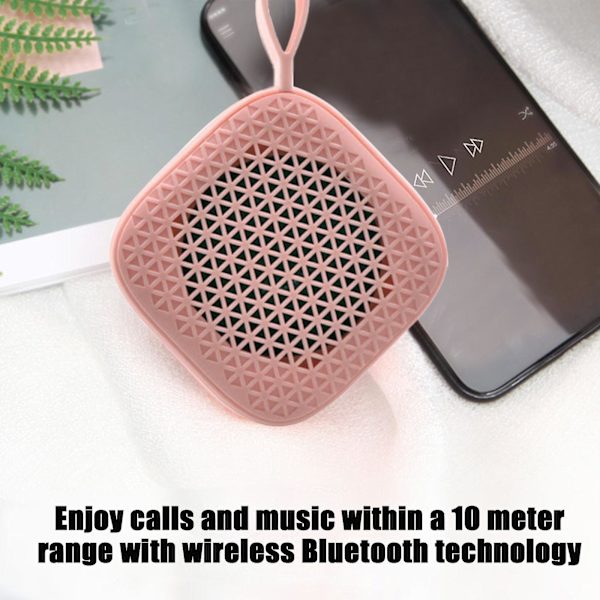 Bärbar högtalare Bluetooth-högtalare Trådlös högtalare Bluetooth 5.0 Minihögtalare（Rosa）