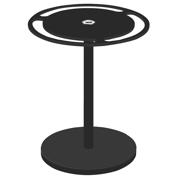 Ny bordsglasögonhållare i akryl, solglasögonställ, 360 roterande glasögonställ (svart)