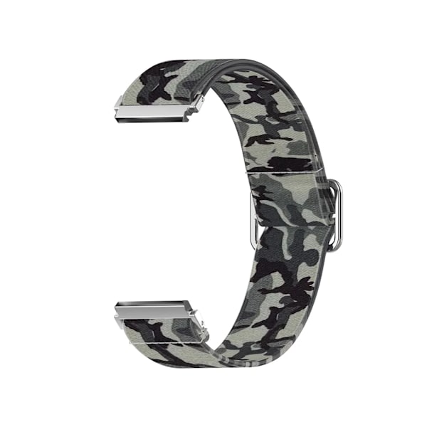 Kompatibel med Samsung Galaxy Watch Active2 Active Mjuk Elastisk Andningsbar Klockarmband Ersättning Kamouflage Grå Klockarmband färg grå