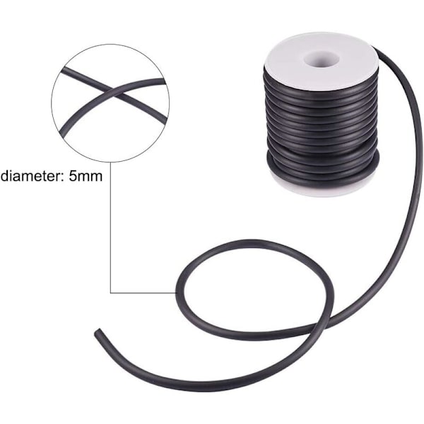 Full 1 Rulle 10M/Rulle Plastrep Starkt Gummisnöre För DIY Tillverkning, 5mm