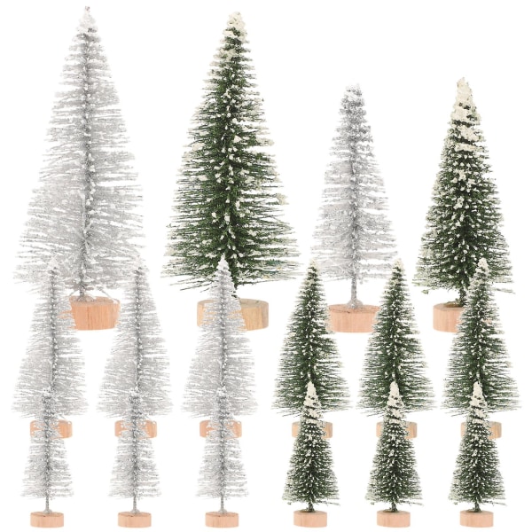 16 train landscape trees miniature trees construction DIY trees (9.50X4.00X4.00CM, as shown in the picture)