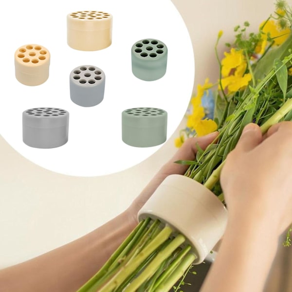 Kierteinen varrenpidike, kierteinen varrenpidike maljakoille, kierteinen kukkavarrenpidike, kukka-asetelma DIY（L，keltainen）