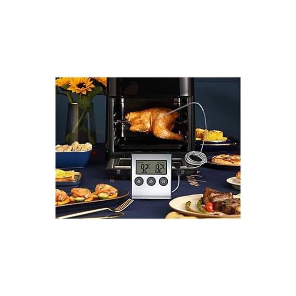 BBQ-termometer - BBQ-termometer för matlagning av kött med timer och temperaturmätningsverktyg