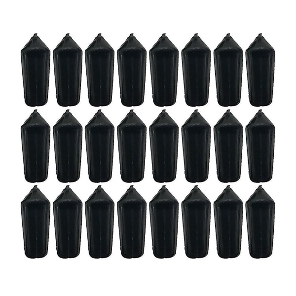 40-delad uppsättning standard dart flight protector reservdelar ersättningstillbehör universell typ (1,4X0,4X0,4CM, svart)
