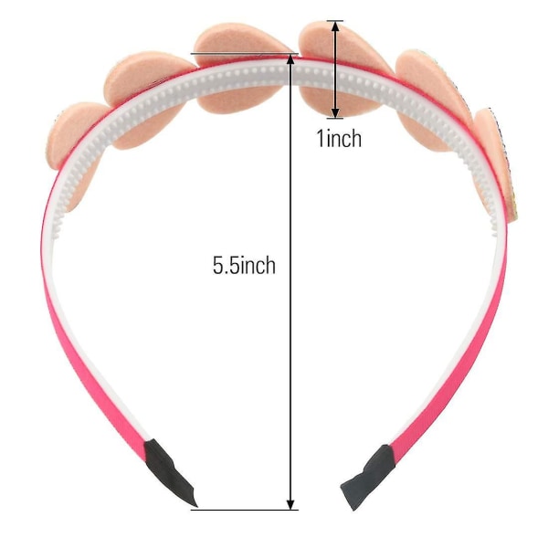 Glitterhjärta flickor pannband regnbågsstjärna hariband för barn flickor håraccessoarer