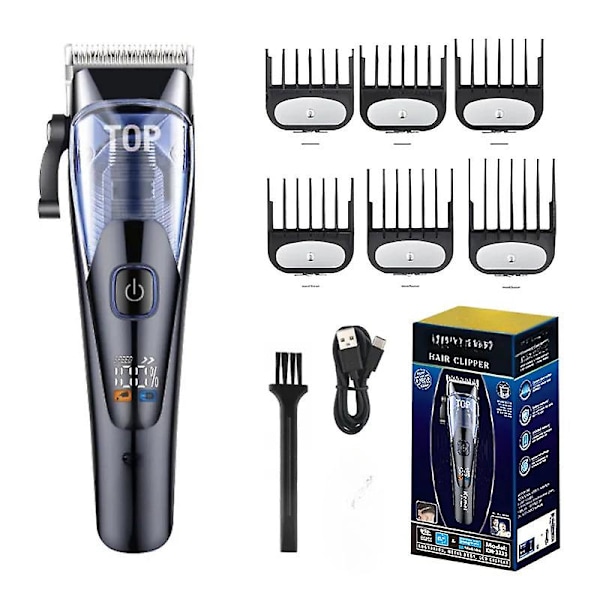 Professionell USB LED-display barberar hårklippare